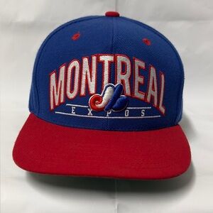 Montreal Expos Cooperstown Blue and Red SnapBack Hat